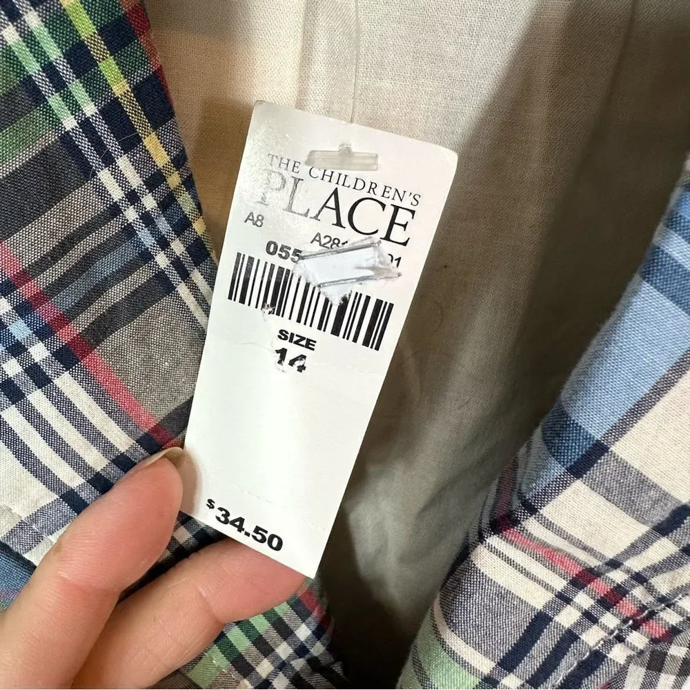 The Children's Place Multicolor Plaid Blazer